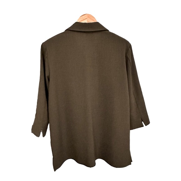 Allison Daley Vintage Green Jacket Cover Button Up Women’s Size 14 - Picture 2 of 3